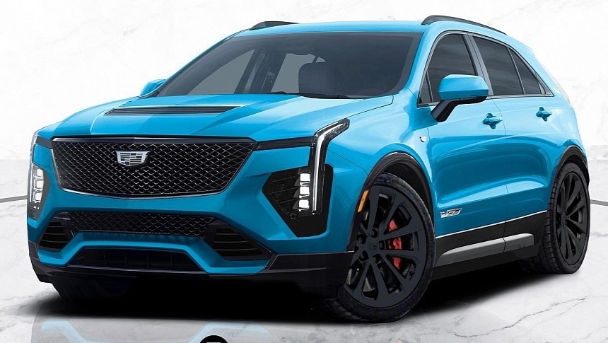 2024 Cadillac XT4 V Gets Envisioned As Escalade V 39 s Little Blackwing 