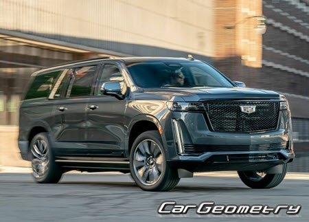 Cadillac Escalade ESV 2021 2027 Body Dimensions CarGeometry Vehicle